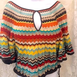 Vintage Lucky Brand Crochet Boho Top • Retro 90’s